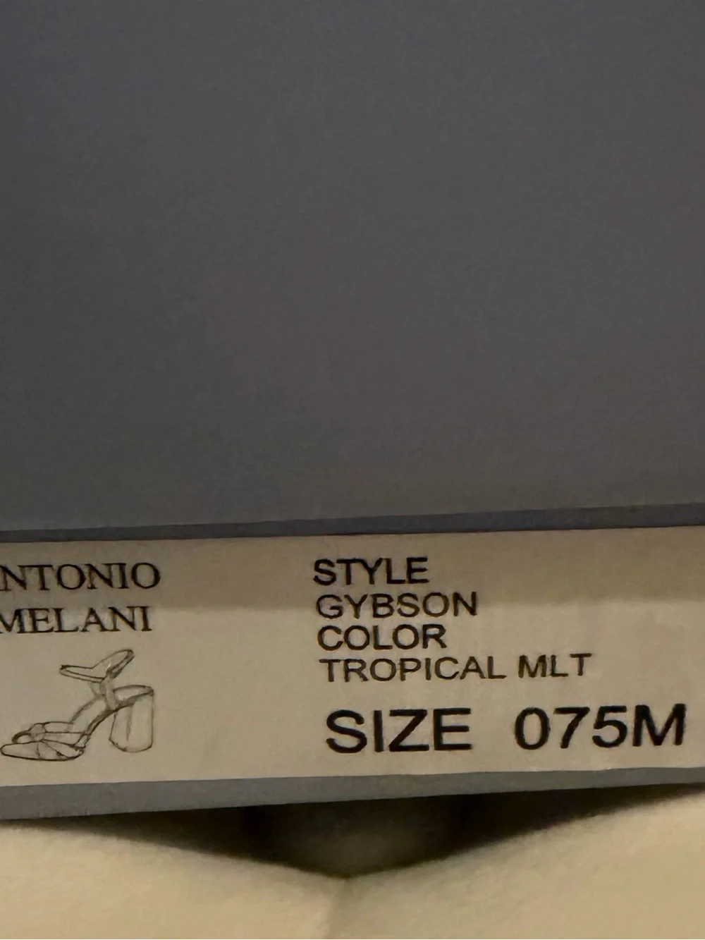 Antonio Melani Gybson Tropical Multi Color Size 7.5 M Knot Block Heel Sandal